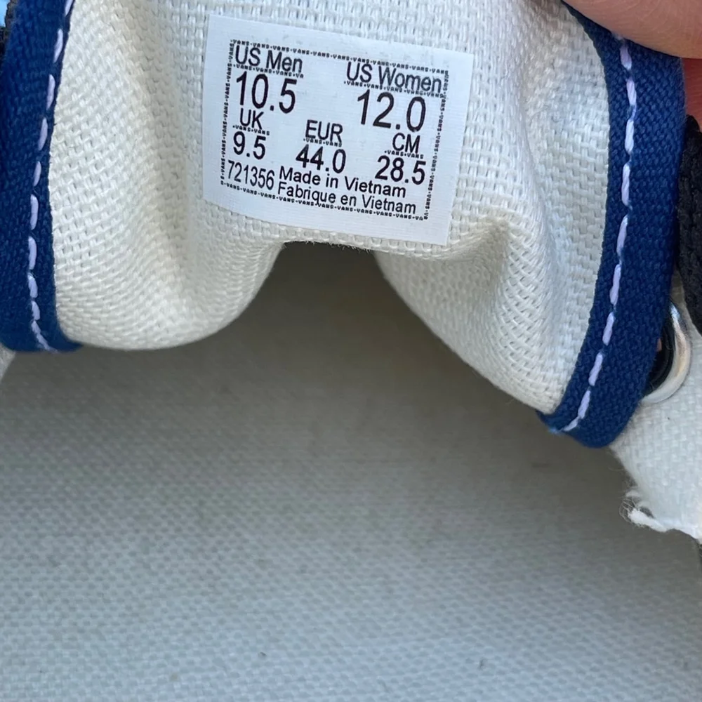 Vans Authentic Lightning Blue & Black Skate Shoes unisex new no box - Picture 8 of 9